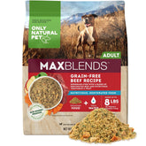 Only Natural Pet MaxBlends Boeuf sans céréales — emballage pratique pour stockage facile.