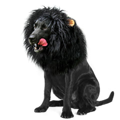Onmygogo lion-crinière pour chien, aspect réaliste et peluche douce.