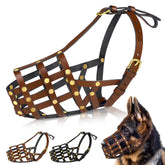OOPSDOGGY masque cage doberman avant, contrôle sûr et promenade.