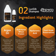 OPAWZ LuxSilk-application-massage: méthode simple pour un pelage doux.
