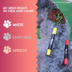 OPAWZ teinture poils animal orange, changement coloré temporaire pour un look unique.