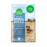 Open Farm croquettes sans céréales pour petits chiens, emballage pratique et dosage précis.