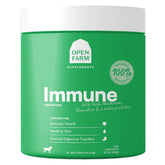 Open Farm Immune Chews: bouteille ouverte, administration facile au quotidien.