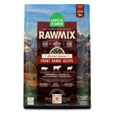 Open Farm RawMix-chien-seche-sac-20-lb montre l’emballage pratique pour repas équilibrés.