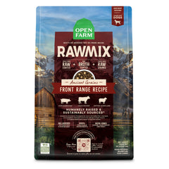 Open Farm RawMix-chien-seche-sac-20-lb montre l’emballage pratique pour repas équilibrés.