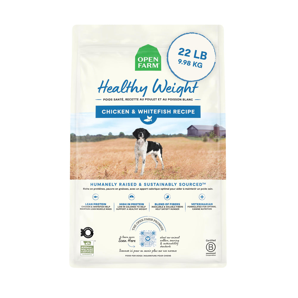 Open Farm Poids Santé: sac d'alimentation pour chien, aide à la gestion du poids