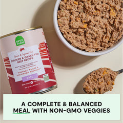 Open Farm sans céréales ni légumineuses, formule adaptée pour chiens sensibles.