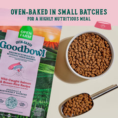 Open Farm Goodbowl riz brun, recette équilibrée pour énergie quotidienne.