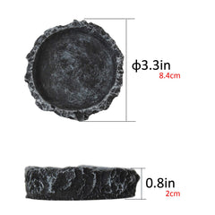 OperSeven bol nourriture reptile rond, pratique pour nourrir facilement.