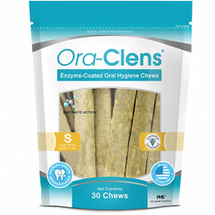 Ora-Clens Chews pour petits chiens, dents-propres et haleine plus fraîche.