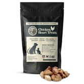 Oregon Silkworms, cœurs-poulet-lyophilisés 4oz, parfaits pour chiens et chats.