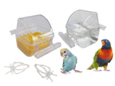 ORIBUKI deux-pack mangeoires cage, faciles à fixer et sans dégâts.