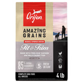 ORIJEN Amazing Grains sac 1,8 kg, croquettes appétentes pour chiens actifs.