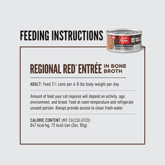 ORIJEN Entrée Régionale Rouge: bouillon d'os pour hydratation naturelle et goût séduisant.