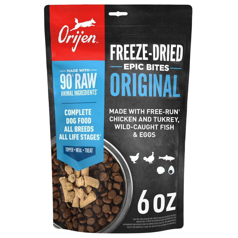 ORIJEN Epic Bites sac 6oz, repas pratique et nourrissant pour chien
