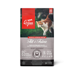 ORIJEN Fit & Trim, sac 7 lb, pratique pour les repas quotidiens du chat.