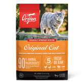 ORIJEN Original Chat: sac de 12 lb, alimentation sèche riche en protéines et sans céréales.