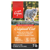 ORIJEN Original, sac de 7 lb pour chats, présentation attrayante et riche en protéines.
