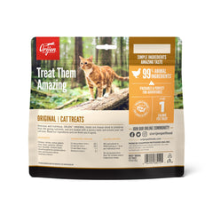 ORIJEN Original ingrédients animaux de qualité, volaille élevée en liberté et poissons sauvages pour chat.