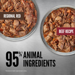 ORIJEN regional-red effiloché dans bol, repas pratique et appétissant