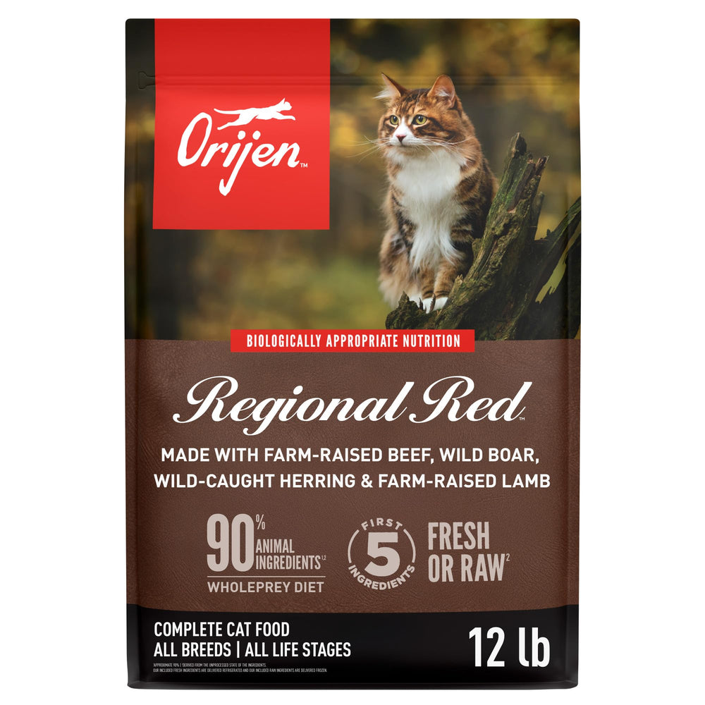 ORIJEN Regional Red, sachet 12 livres, repas riche en protéines pour chats actifs