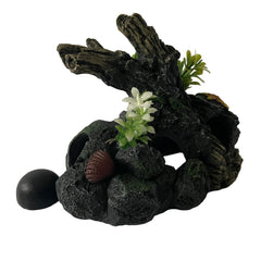 OrnaMounts bois flotté naturel, texture réaliste qui s'harmonise avec plantes.
