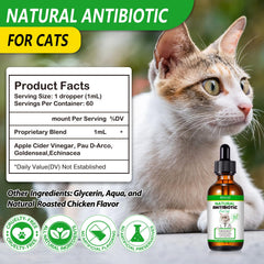 Gouttes antibiotiques O.SECERT – étiquette goût poulet, saveur appréciée.