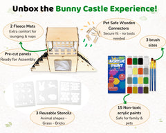 OtterPets Château lapin étages, exploration multi-niveaux amusante.
