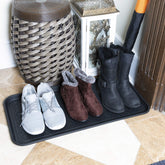 Ottomanson plateau-bottes-15x30: espace généreux pour bottes et chaussures, protection du sol.