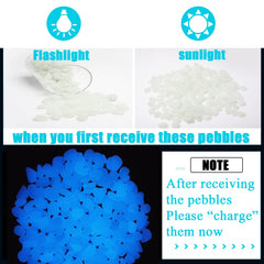 Galet lumineux Oubest bleu pour aquarium, éclat coloré.