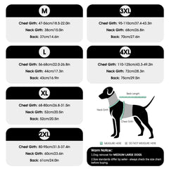 OUOBOB imperméable chien XXL — passant pour laisse sans enlever le manteau, pratique.