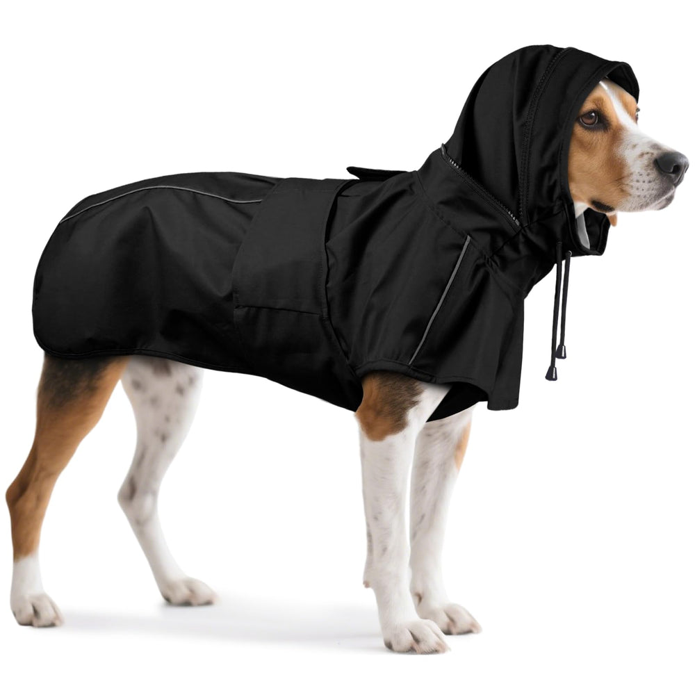 OUOBOB manteau chien XL avec capuche, protection contre la pluie.