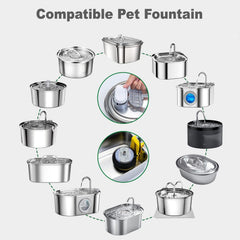 OUPUSES éponge préfiltre chat: capture poils et débris pour une eau plus propre.