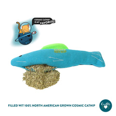 Jouet Our Pets banane catnip rempli pour jeux dynamiques et détentes.