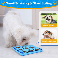 OurMiao Tapis utilisation beurre d’arachide bleu, stimulation mentale pendant le repas.