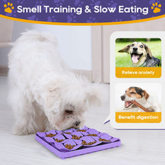 OurMiao ventouses-fixation chien violet-03: maintien sûr sur le sol pour éviter les déplacements.