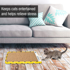 Our Pets Cosmic Cat Scratcher – face réversible pour double utilisation pratique