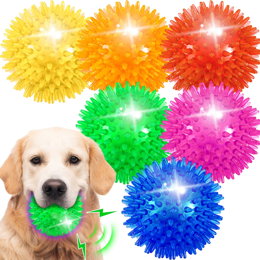 Ball Lumineuse Ousiya piquante 3,5 pouces pour jeux nocturnes et actifs