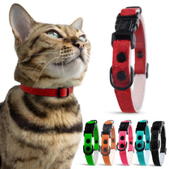 OutdoorBengal collier chat rouge avec fermeture de sécurité libératrice.