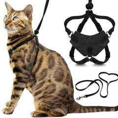 Harnais Houdini OutdoorBengal anti-fuite pour chats, sécurité accrue lors des sorties.