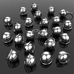 Outus anneaux métalliques pour collier, ensemble durable de 24 pièces