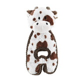 Outward Hound Cuddle Tugs peluche vache avec sifflet pour chien – jeu interactif 26 pouces