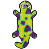 Jouet gecko Durablez d'Outward Hound, face verte, stimulation douce pour le jeu interactif.