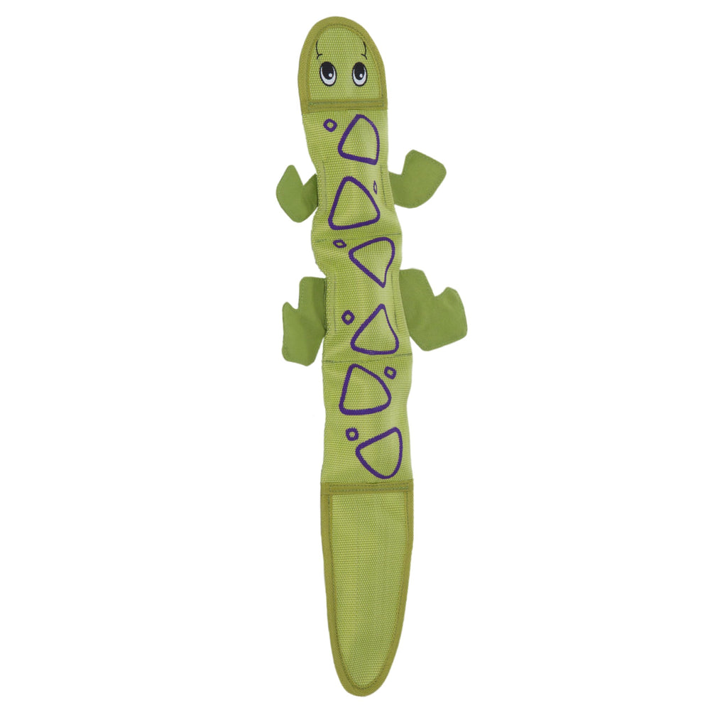 Outward Hound Fire Biterz Lézard Vert Peluche ludique pour jeux actifs