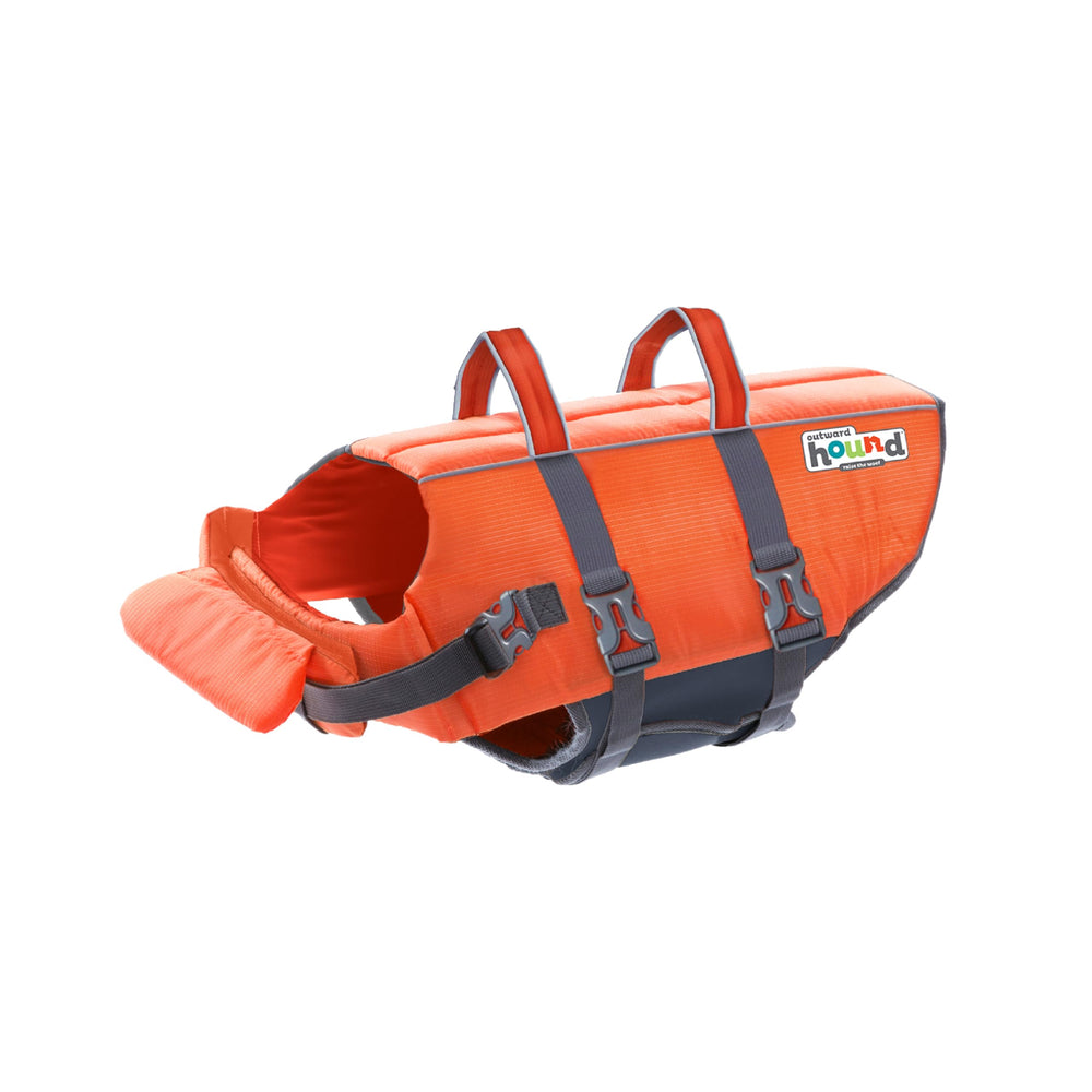 Outward Hound Granby Splash: gilet chien orange, sécurité visible lors des balades nautiques.