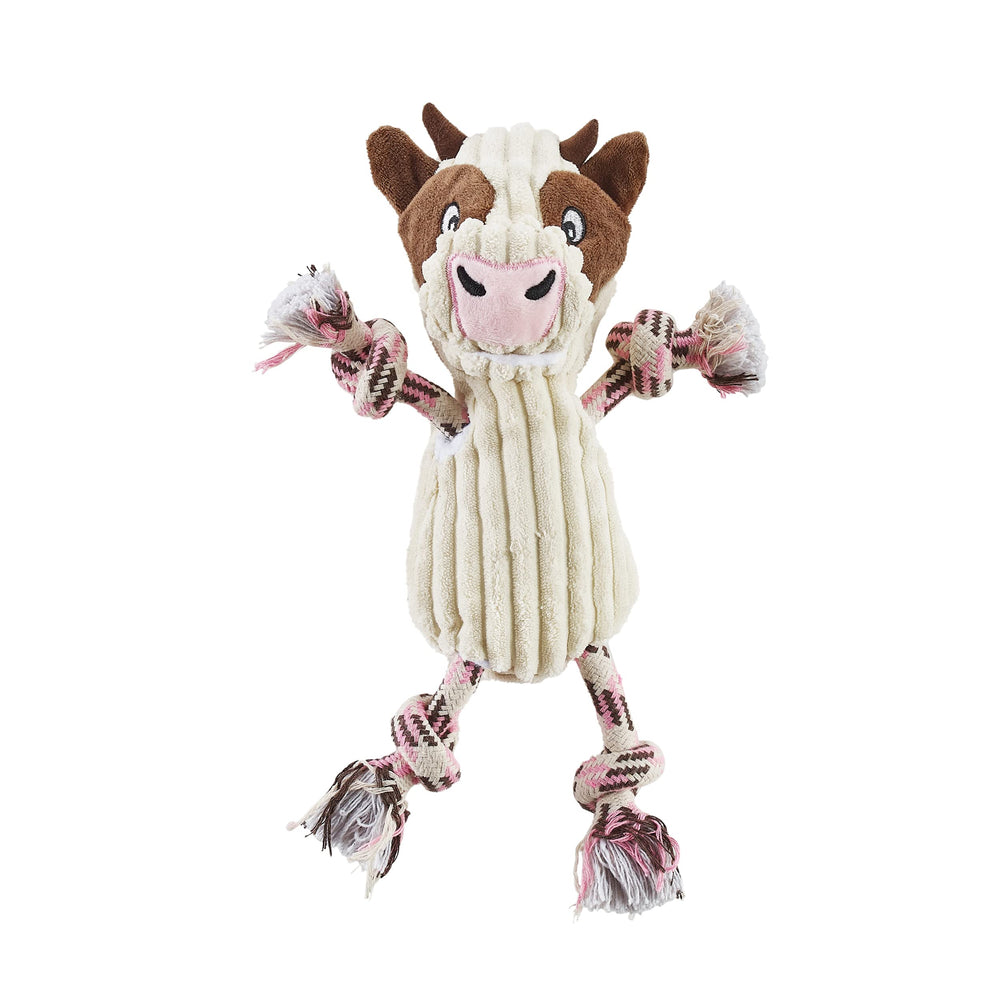 Outward Hound Ranch Roperz vache - peluche interactive pour jeux de tir et câlins.