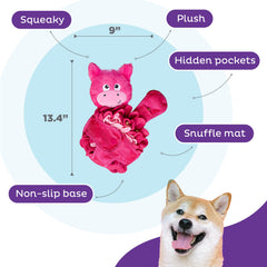 Outward Hound Snuffle Palz tapis avec poches cachées offrant un défi olfactif.