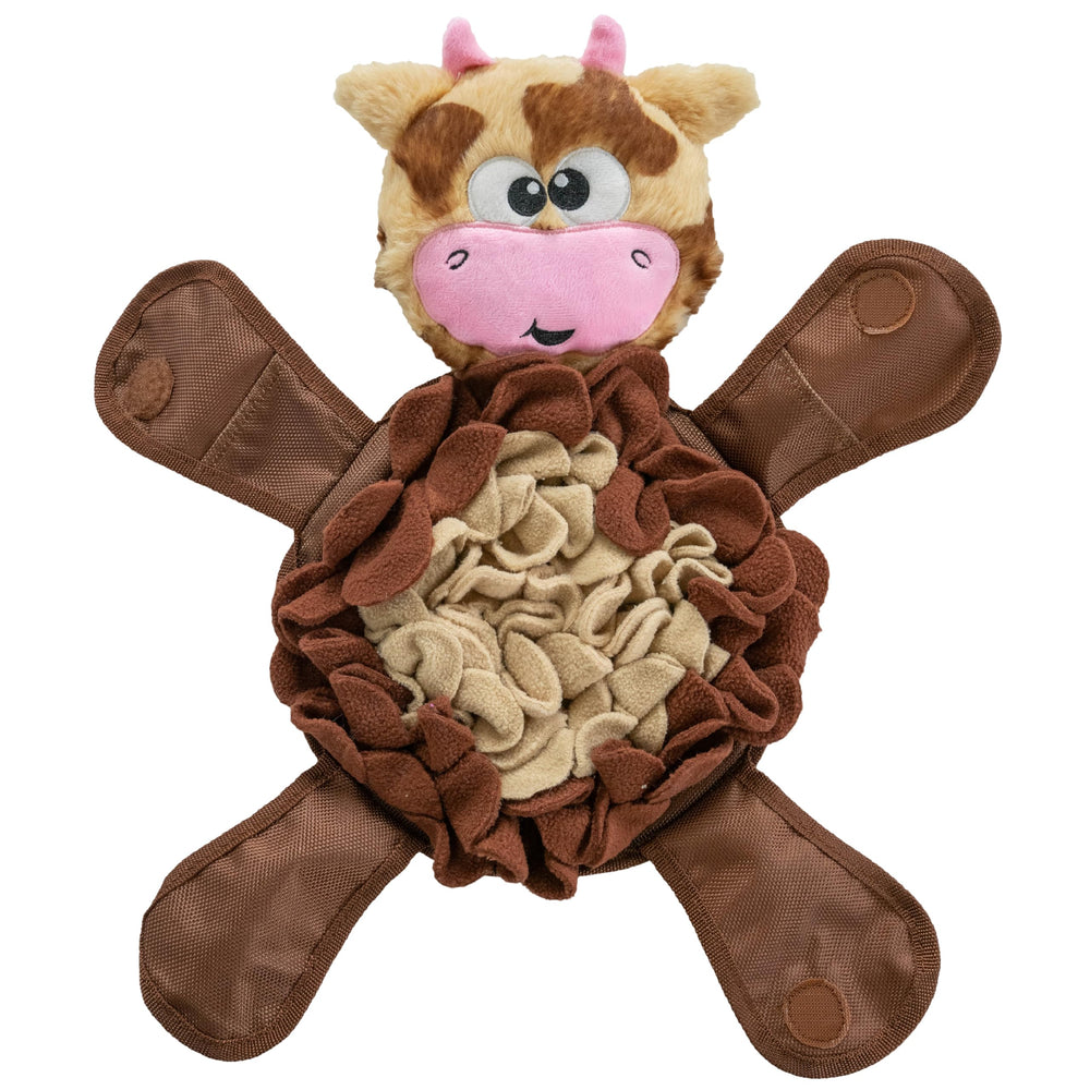 Outward Hound Snuffle Palz – Tapis-puzzle peluche, stimulation de l’instinct de fouille chez le chien.