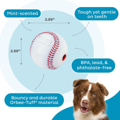 Outward Hound Sport Ballz, balle mentholée, souffle frais pendant le jeu.