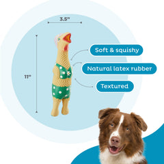 Outward Hound Squawkers Grandma Hippie Chick poulet latex texture douce et durable